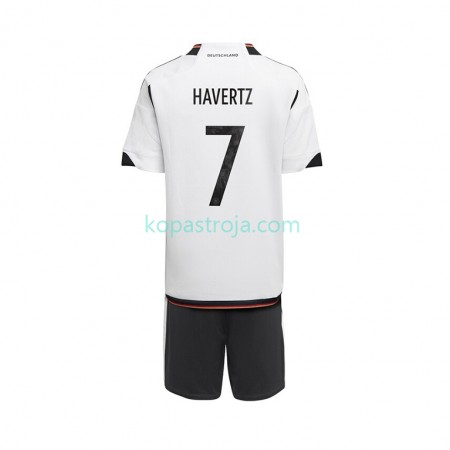 Billiga Fotbollströjor Tyskland Havertz 7 Barn Hemma tröja WM 2022 Kortärmad